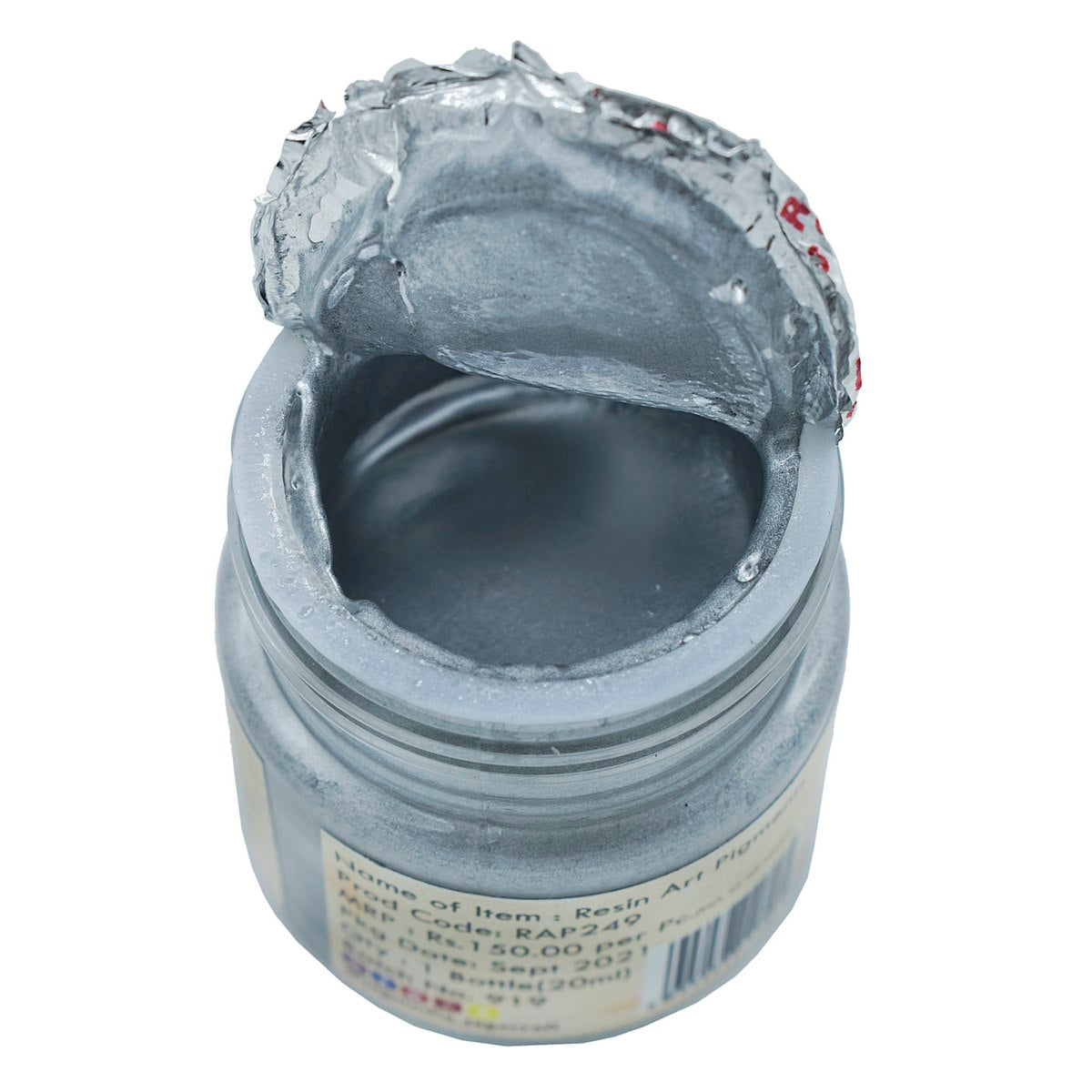 Gift To Love | Resin Art Pigments | Color : Metallic Silver | Size : 20 Ml | Code : RAP249