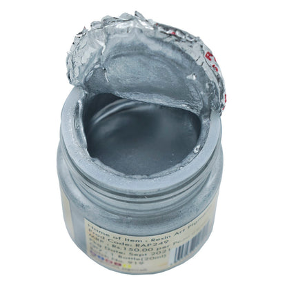 Gift To Love | Resin Art Pigments | Color : Metallic Silver | Size : 20 Ml | Code : RAP249