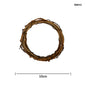 Gift To Love | Ring Wreath Rattan Wicker Diy | Color : Natural Brown | Size : 10 Cm | Code : RBN10