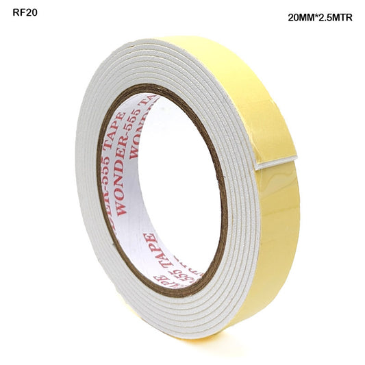 Gift To Love | Double Side Foam Tape | Size : 20 Mm X 2.5 Mtr | Code : RF20