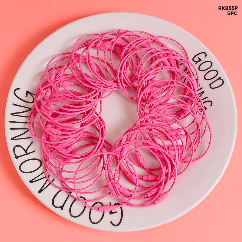 Gift To Love | Round Ss Keychain Clasp Lock | Size : 50 Mm | Pcs : 5 Pcs | Code : RKB55P