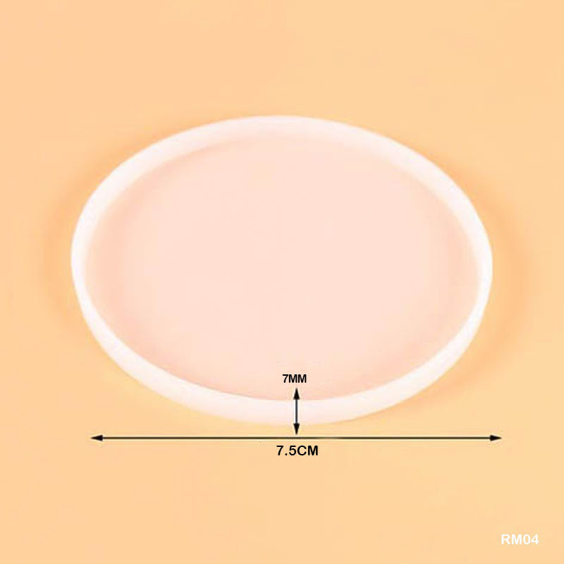 RM04 SILICON MOLD ROUND PLAIN 3 INCH - GIFT TO LOVE