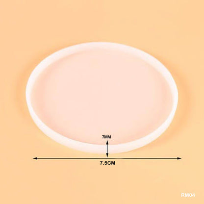 RM04 SILICON MOLD ROUND PLAIN 3 INCH - GIFT TO LOVE