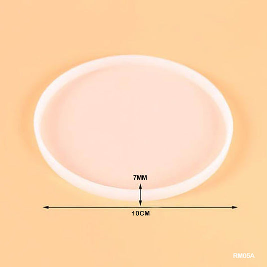 Gift To Love | Silicon Mold Round Plain | Size : 10 X 0.6 Cm | Code : RM05A