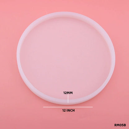 Gift To Love | Silicon Mold Round Plain | Size : 12 Inch 12 Mm | Code : RM05B