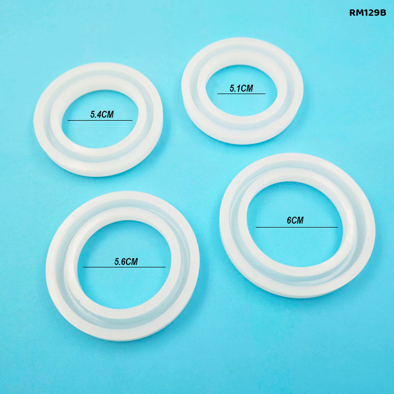Gift To Love | Silicon Mold Bangle Set | Size : 4 Inch 10 Mm | Code : RM129B
