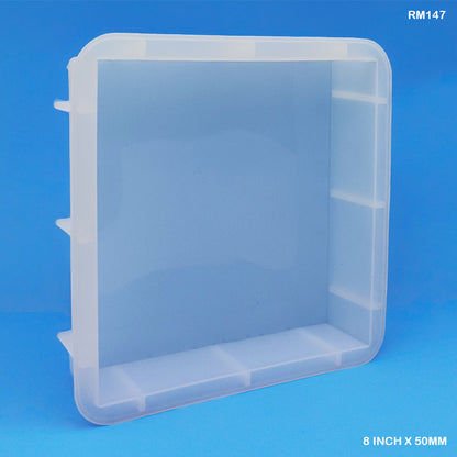 Gift To Love | Silicon Square Deep Casting | Size : 8 Inch X 50 Mm | Code : RM147