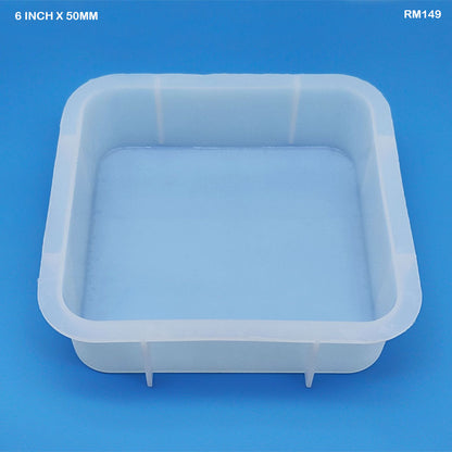 Gift To Love | Silicon Square Deep Casting Mold | Size : 6 Inch X 50 Mm | Code : RM149