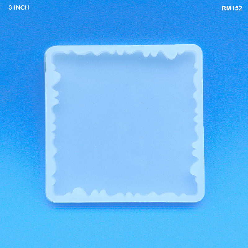 Gift To Love | Silicone Mold Zigzag Square | Size : 3 Inch | Code : RM152
