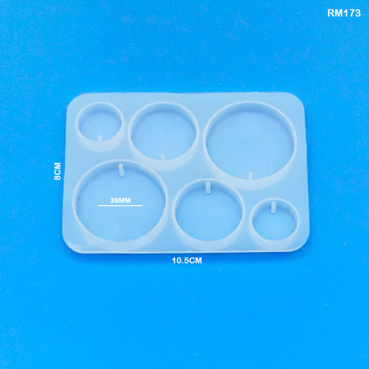 Gift To Love | Silicone Mold Round | Pcs : 6 Cavity | Code : RM173