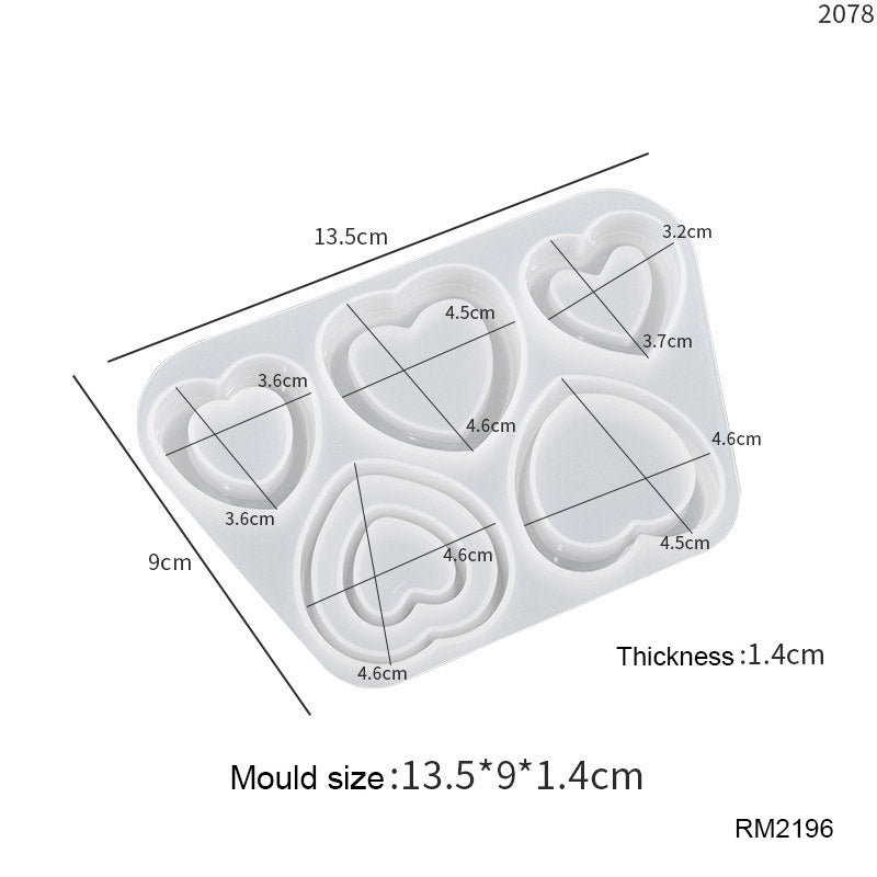 Rm2196 Silicon Mould (13.5X9Cm)-Gift To Love-Art & Craft