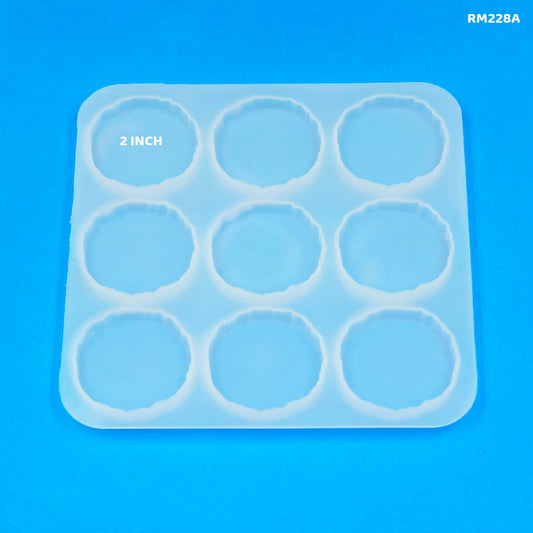 Gift To Love | Silicon Mold 2 Inch Agate | Pcs : 9 Pcs | Code : RM228A