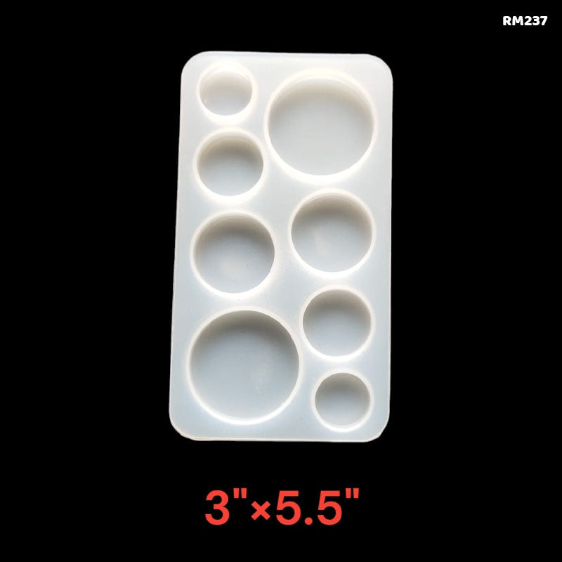 Gift To Love | Silicon 8 Cavity Round Mold | Code : RM237