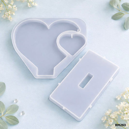 Gift To Love | Silicon Mould Side Heart | Code : RM263