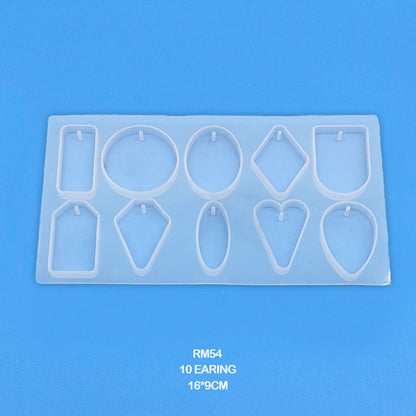 RM54 SILICONE MOLD 10 EARING 16*9CM - GIFT TO LOVE