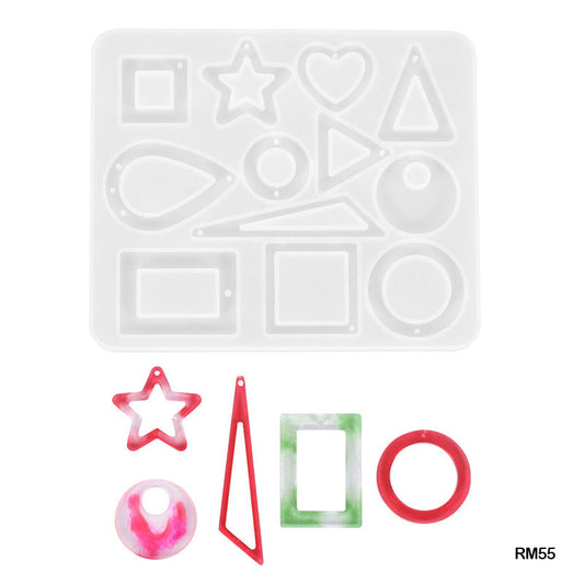Gift To Love | Silicone Mold Earing | Size : 11.5 X 9.5 Cm | Pcs : 12 | Code : RM55