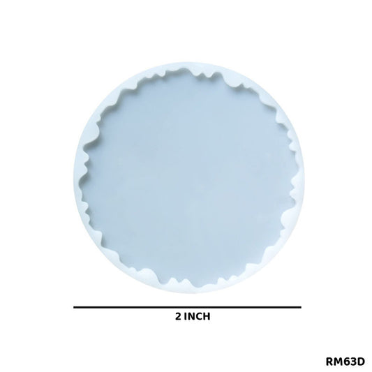 Gift To Love | Silicone Mold Round Zigzag | Size : 2 Inch | Code : RM63D