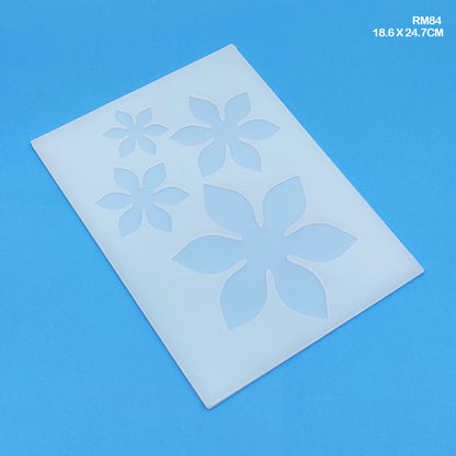 Gift To Love | Silicone Mold 4 Flower | Size : 18.5 X 24.6 Cm | Code : RM84