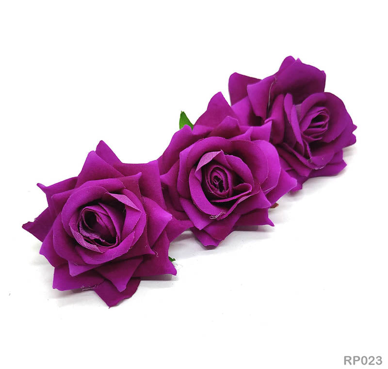 Gift To Love | Rose Cloth Flower | Color : Deep Purple | Pcs : 50 Pcs | Code : RP023