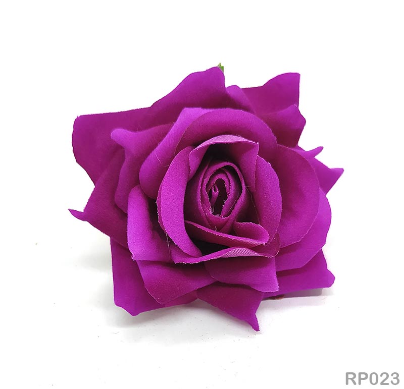 Rp023 Rose Cloth Flower 50Pc D Purple