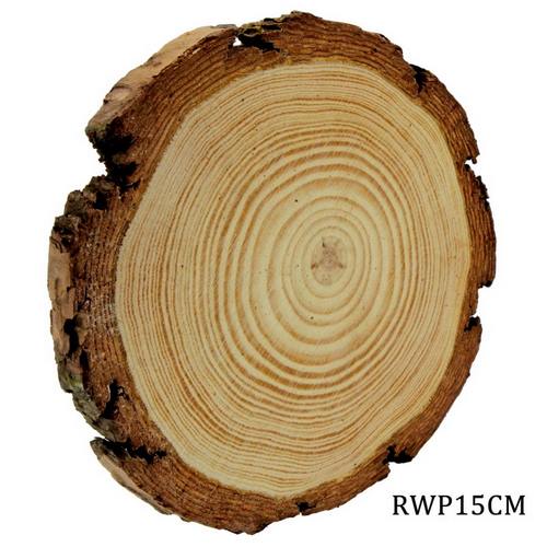 Gift To Love | Round Wood Plate 14CM TO 15CM 1.5CM | Code : RWP15CM