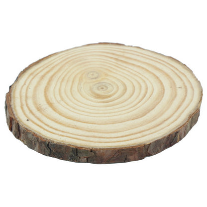 Gift To Love | Round Wood Plate | Size : 18 Cm To 22 Cm X 2 Cm | Code : RWP22CM