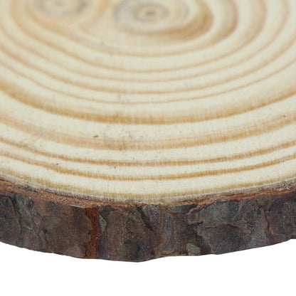 Gift To Love | Round Wood Plate | Size : 18 Cm To 22 Cm X 2 Cm | Code : RWP22CM
