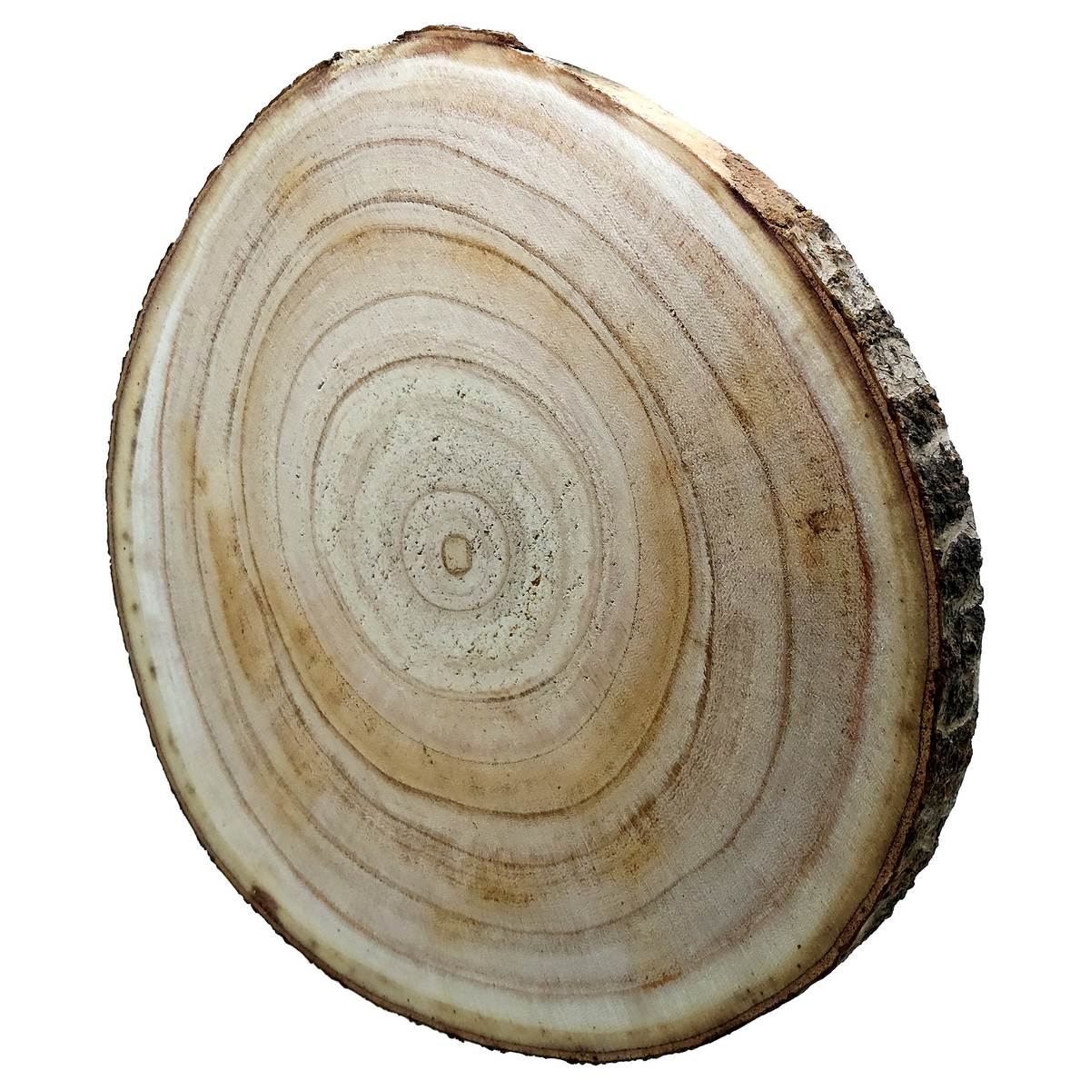 Gift To Love | Round Wood Plate Light Weight | Size : 24 Cm To 27 Cm X 2.5 Cm | Code : RWPLW27CM