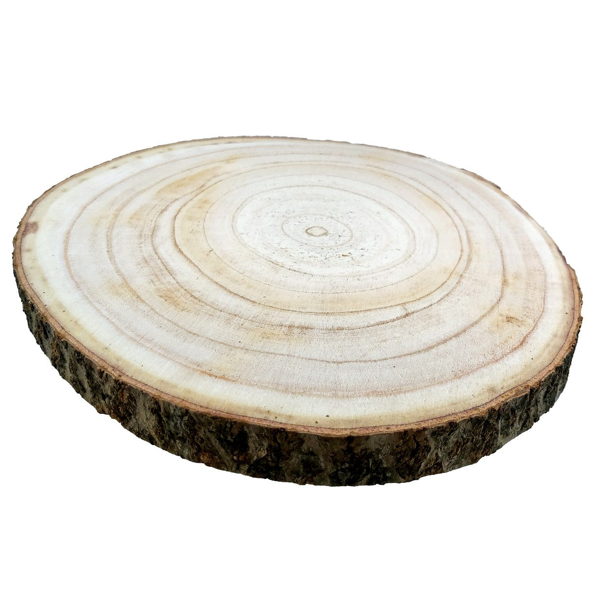 Gift To Love | Round Wood Plate Light Weight | Size : 24 Cm To 27 Cm X 2.5 Cm | Code : RWPLW27CM