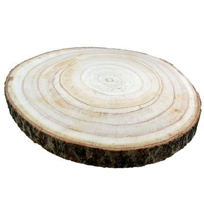 Gift To Love | Round Wood Plate Light Weight | Size : 24 Cm To 27 Cm X 2.5 Cm | Code : RWPLW27CM