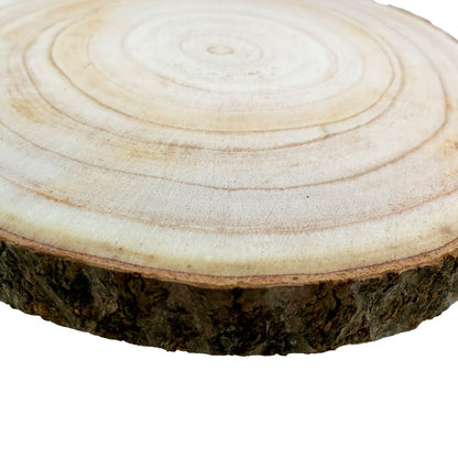 Gift To Love | Round Wood Plate Light Weight | Size : 24 Cm To 27 Cm X 2.5 Cm | Code : RWPLW27CM