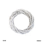 Gift To Love | Ring Wreath Rattan Wicker Diy | Color : White | Size : 20 Cm | Code : RWW20