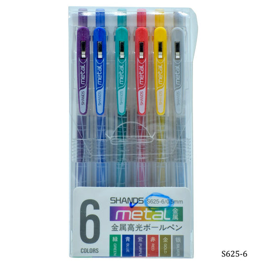 Gift To Love | Shands Metal Marker | Pcs : 6 Colour | Code : S625-6
