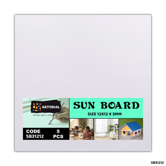 Gift To Love | Sun Board 12X12 3MM 5PCS | Code : SB31212