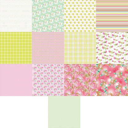 Gift To Love | Paper Summer Bloom | Size : 12X12 | Pcs : 39 Sheets | Code : SBM12X39