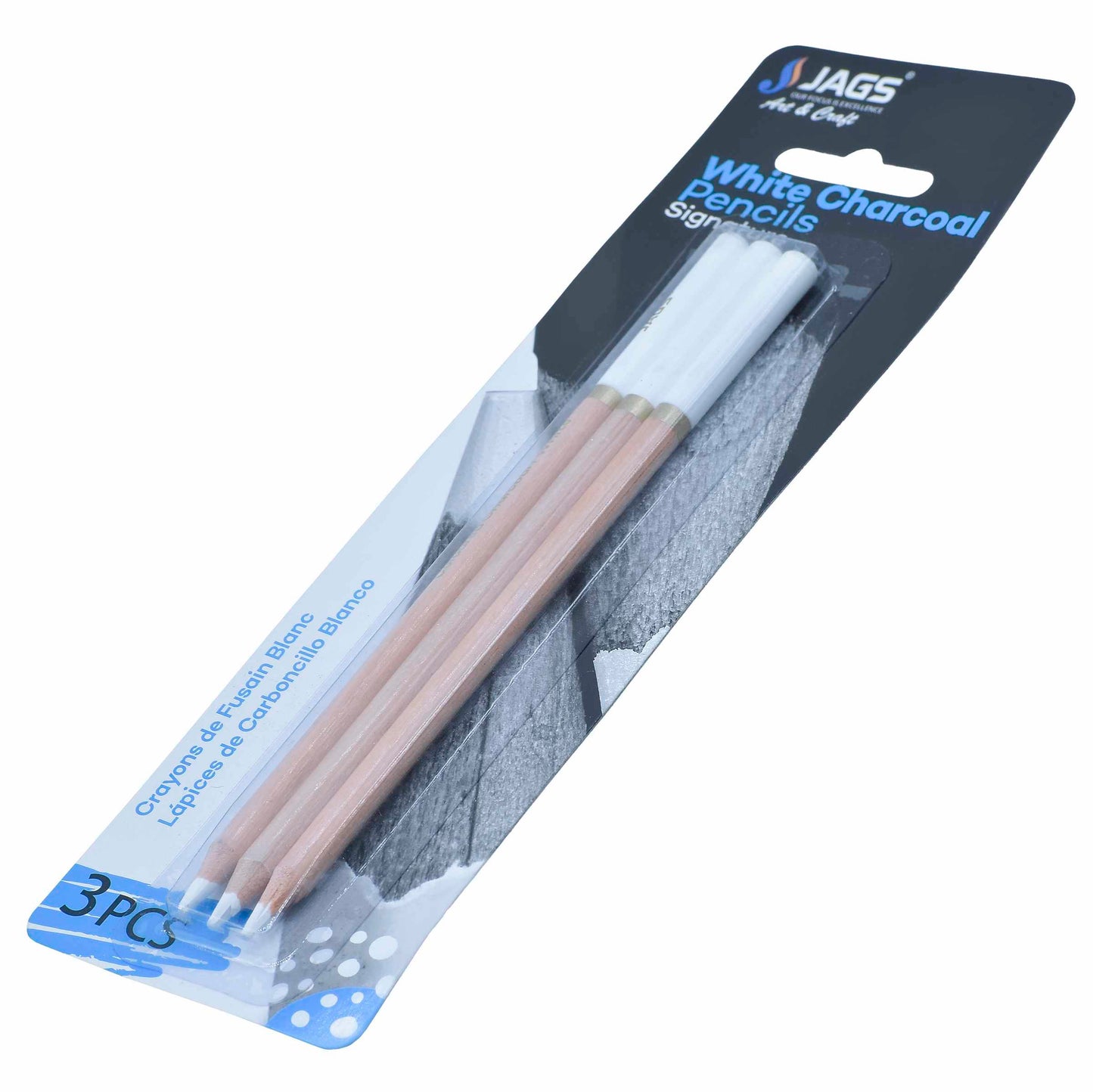 Gift To Love | White Charcoal Pencils | Pcs : 3 Pcs | Code : SBT-3Y