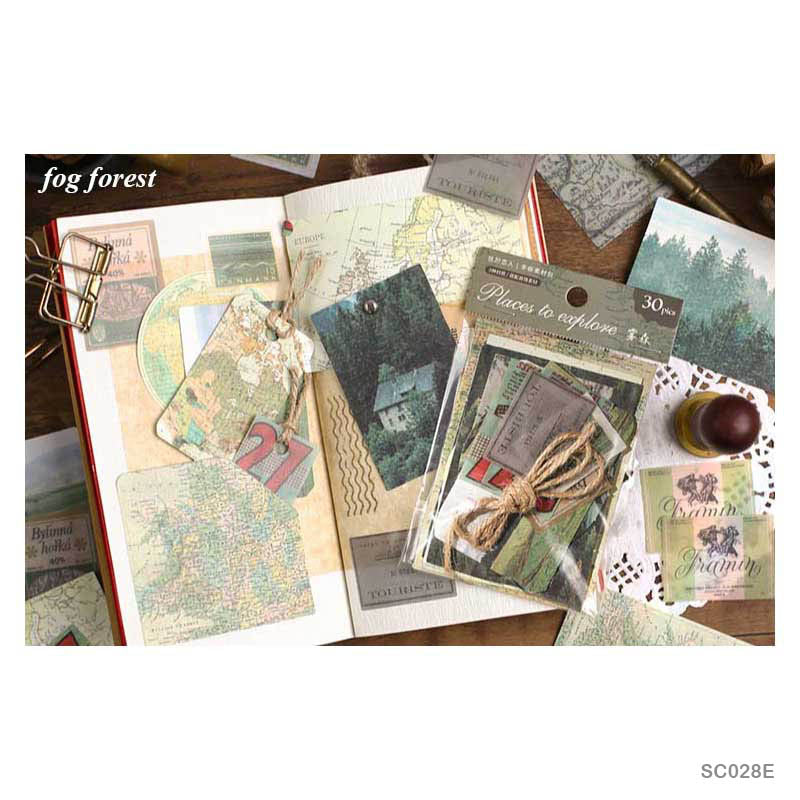 Sc028E Pocket Diy Map Decoration Stkr-Gift To Love-Art & Craft