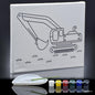 Gift To Love | Stretched Canvas With Print Jcb | Size : 8 X 10 Inch | Code : SCW810-6