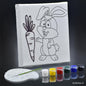Gift To Love | Stretched Canvas With Print Rabbit | Size : 6 X 6 Inch | Code : SCWP66-9