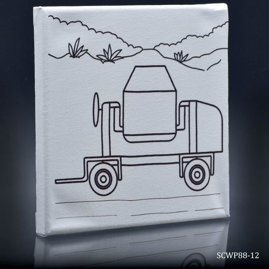 Gift To Love | Stretched Canvas With Print Concrete | Size : 8 X 8 Inch | Code : SCWP88-12
