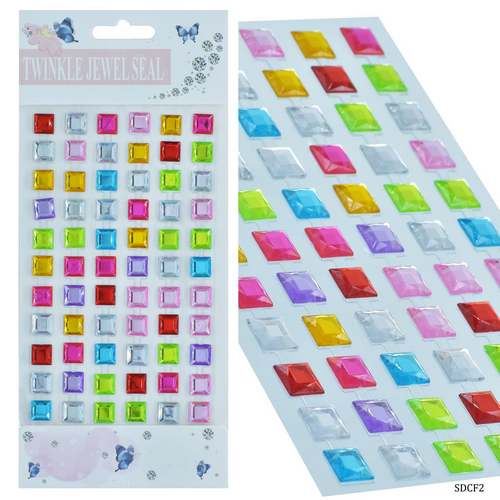 Gift To Love | Sticker Diamond Multi Square Meduim | Code : SDCF2