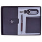 Gift To Love | Keychain Pen Wallet Gents & Ladies | Color : Brown | Code : SET185BN