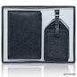 Gift To Love | 2 In 1 Passport Holder Luggage Tag | Color : Black | Code : SET7405BK