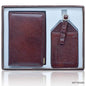 Gift To Love | 2 In 1 Passport Holder Luggage Tag | Color : Brown | Code : SET7405BN