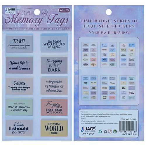 Gift To Love | Sticker Memory Walk Mix Colour | Code : SGHZ
