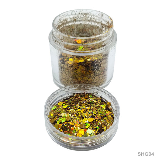 Gift To Love | Shimmer Glitter Laser | Color : Gold | Code : SHG04