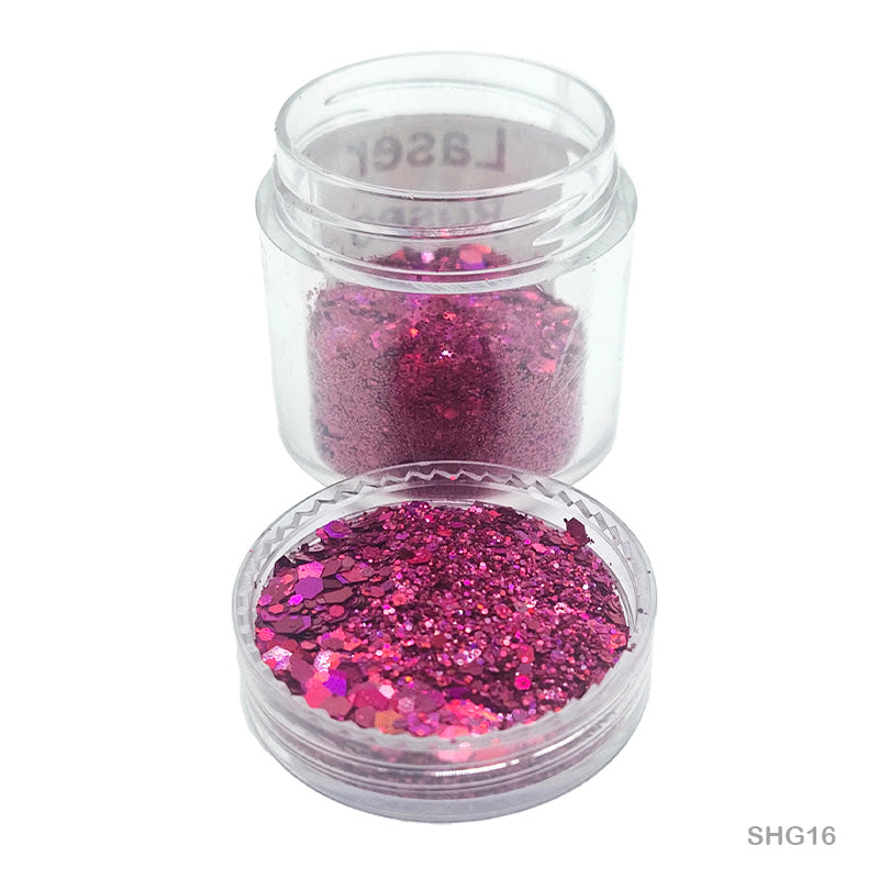 Gift To Love | Shimmer Glitter | Color : Laser Rose | Code : SHG16