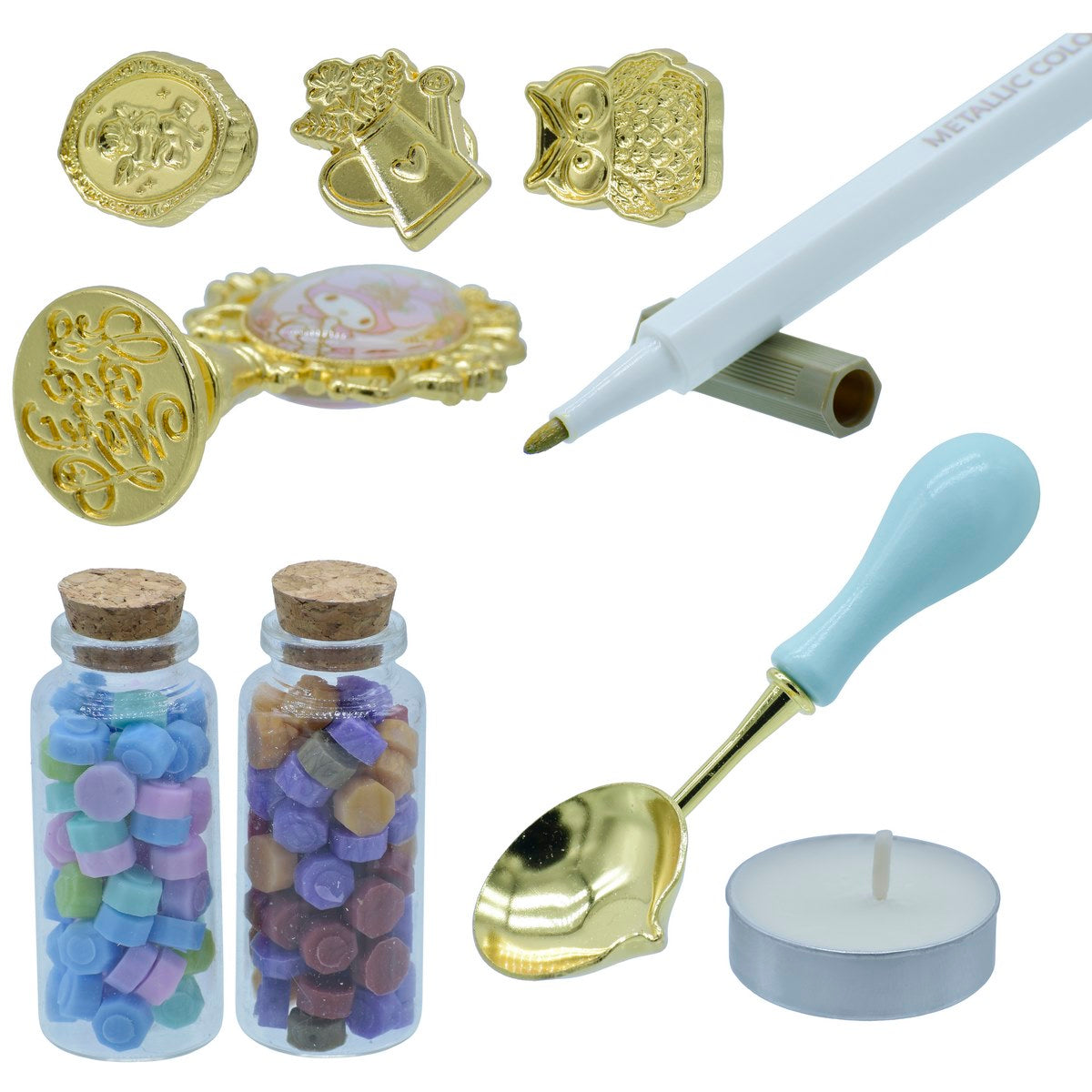 Gift To Love | Wax Seal Stamp Kit | Pcs : Set Of 9 Pcs | Code : SL-9
