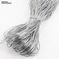Gift To Love | Shimmer Metallic Cord Thread | Color : Silver | Size : 2 Mm X 100 Mtr | Code : SM1002S