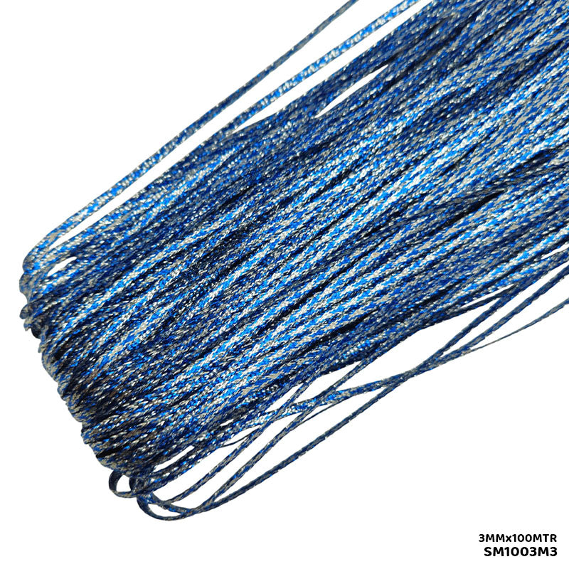 Gift To Love | Shimmer Metallic Cord Thread | Color : Multi | Size : 3 Mm X 100 Mtr | Code : SM1003M3